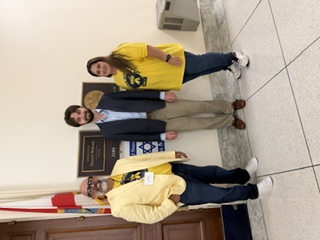 Advocates outside a congressional office.