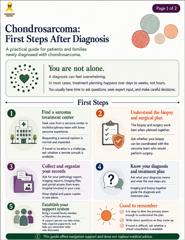 First Steps flyer page one preview.